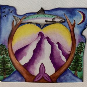 Oregon greeting card